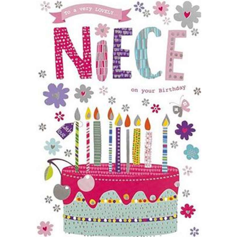 6pk Cards C50 Birthday Niece - Tiger Feet Ireland