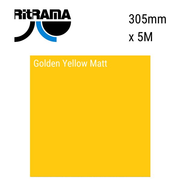 Golden Yellow Matt Vinyl 305mm x 5M - Tiger Feet Ireland