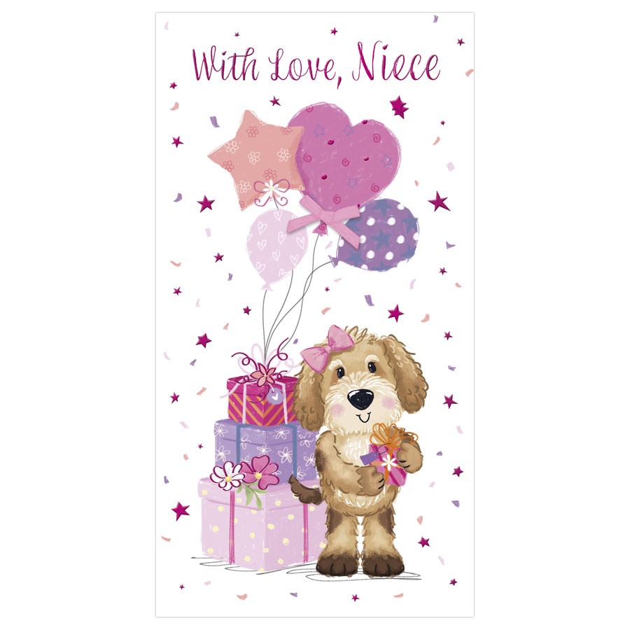 6pk Cards C55 Birthday Niece - Tiger Feet Ireland