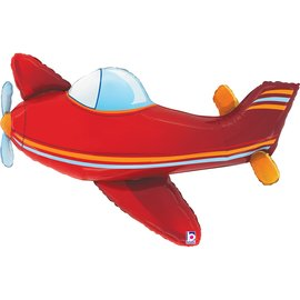 Foil Blln 37in Shape Red Airplane - Tiger Feet Ireland