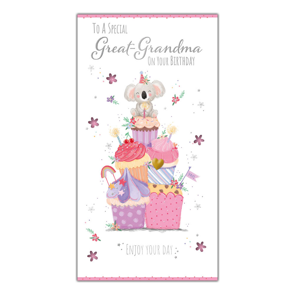 6pk Cards C55 Birthday Great-Grandma - Tiger Feet Ireland