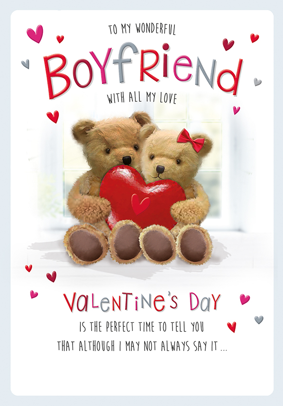 6pk Cards VD C75 Two Bear And Heart - Tiger Feet Ireland
