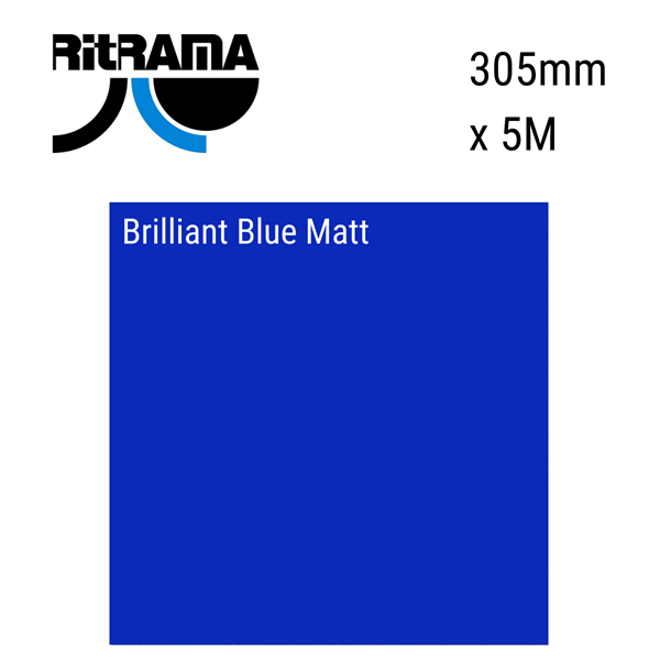 Brilliant Blue Matt Vinyl 305mm x 5M - Tiger Feet Ireland