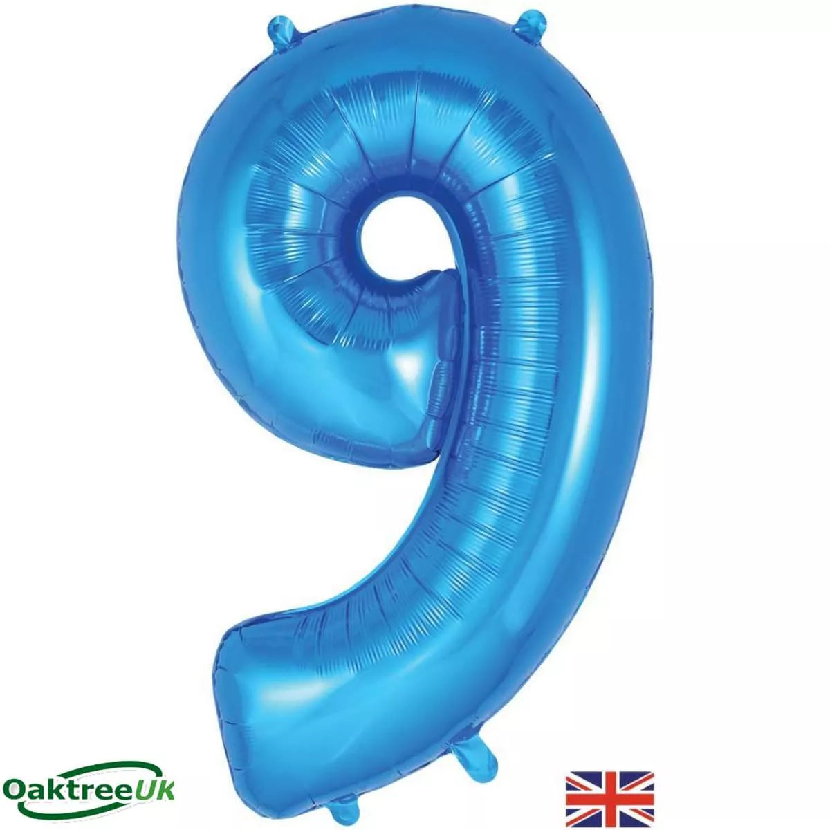 Foil Balloon 34" Big Number Blue - Tiger Feet Ireland