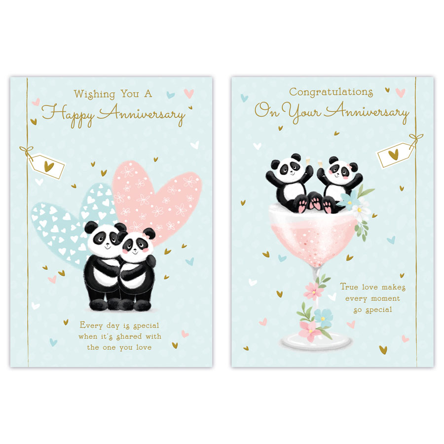 12pk Cards C50 Your Anniversary - Tiger Feet Ireland