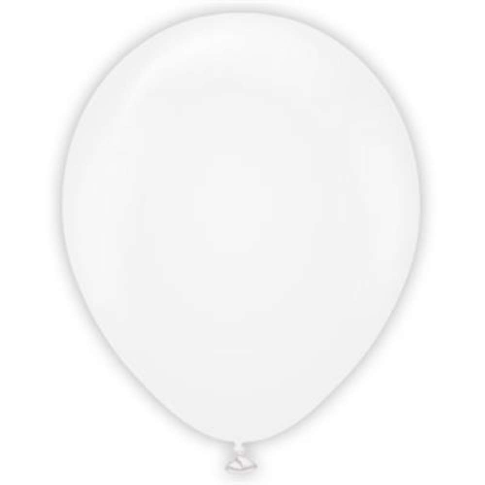 100ct Latex Balloon 12" Transparent Clear Kalisan - Tiger Feet Ireland
