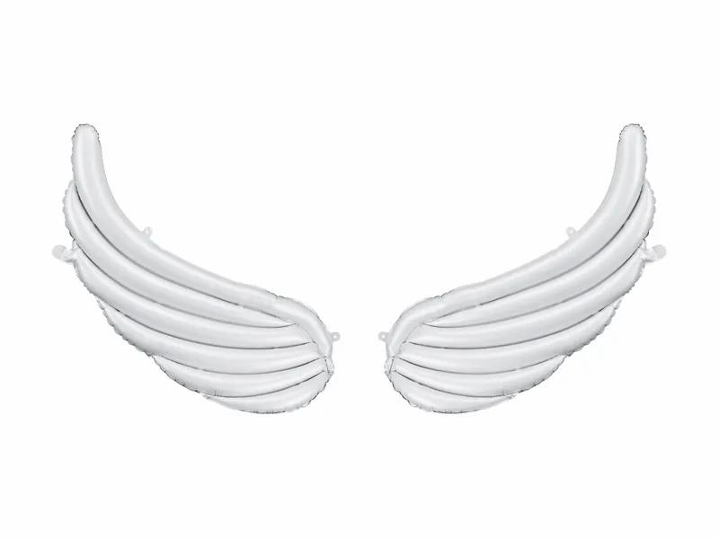 2pk Foil Blln 37x95cm Garlands Wings White - Tiger Feet Ireland