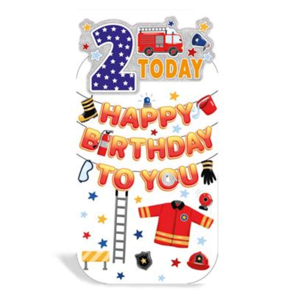 6pk Cards C55 Birthday Age 2 - Tiger Feet Ireland