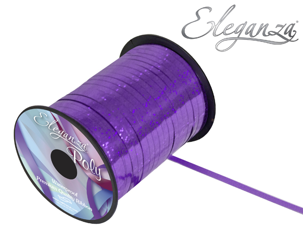 Curling Ribbon Holo 5mm X 250yds Purple - Tiger Feet Ireland