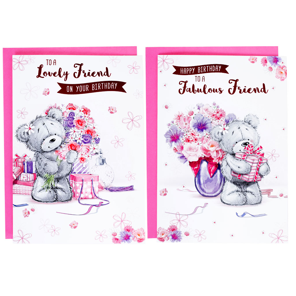 12pk Cards C50 Birthday Friend - Tiger Feet Ireland
