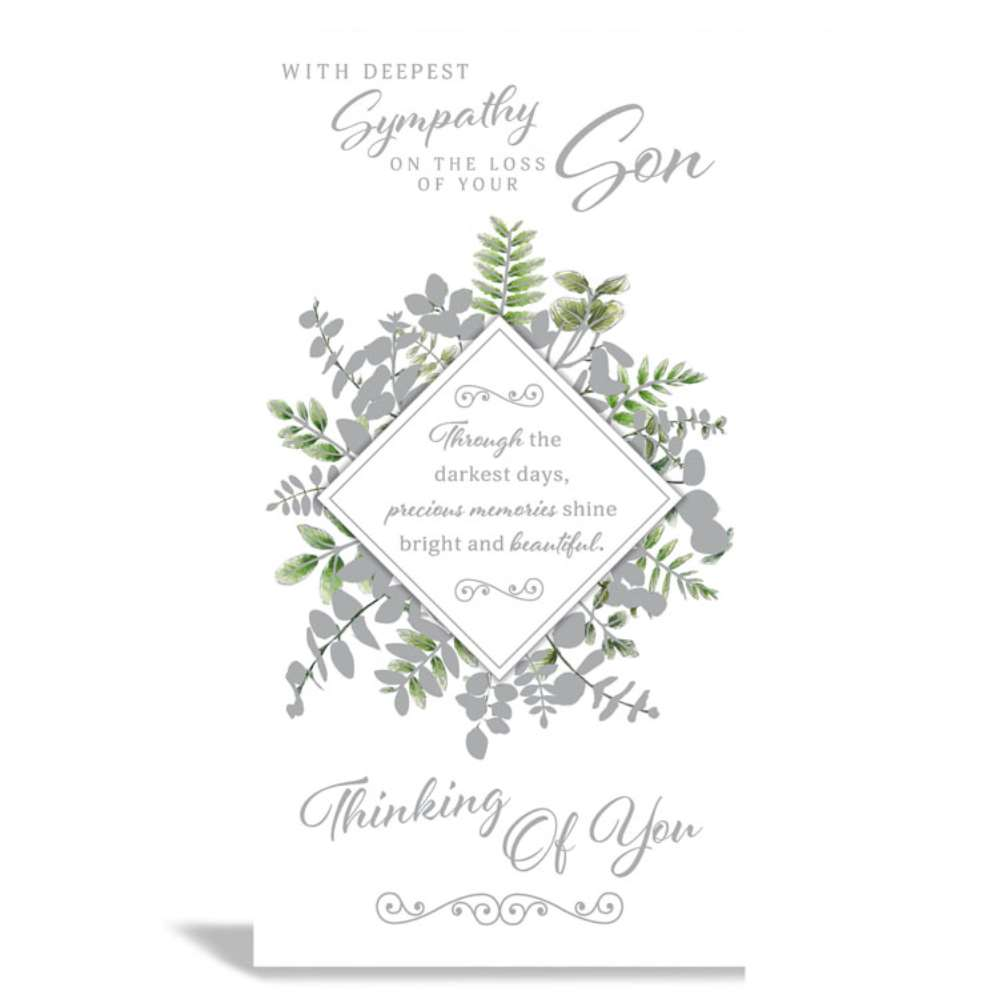6pk Cards C55 Sympathy Loss Of Son - Tiger Feet Ireland