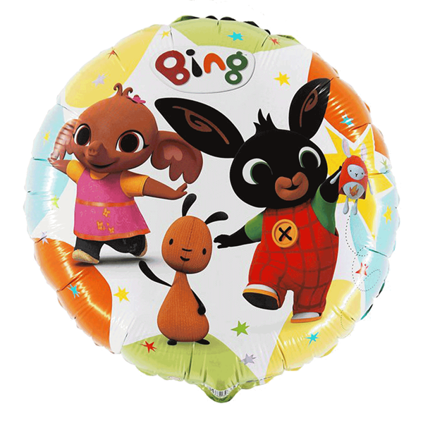 Foil Balloon 18" Round Bing and Friends - Tiger Feet Ireland