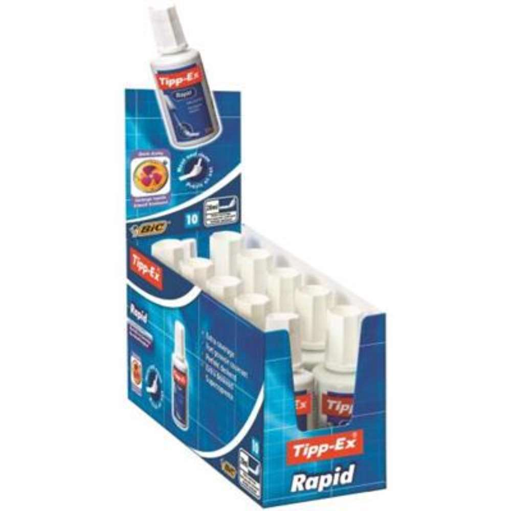 10pk Tipp-Ex Rapid Correction Fluid 20ml - Tiger Feet Ireland