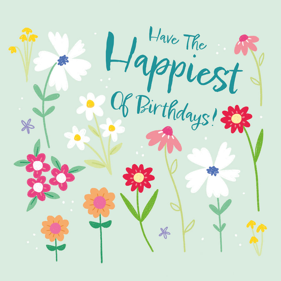 6pk Cards Square Birthday Open - Tiger Feet Ireland