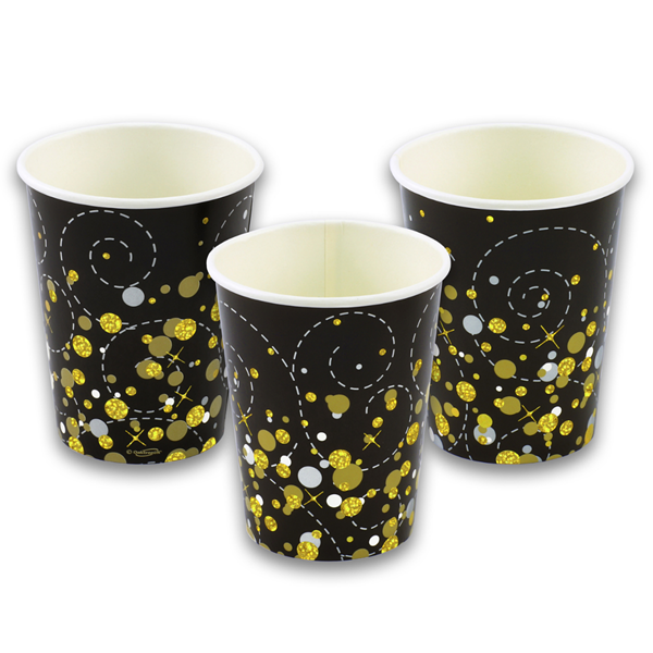 8ct Paper Cups 9oz Sparkling Fizz - Tiger Feet Ireland