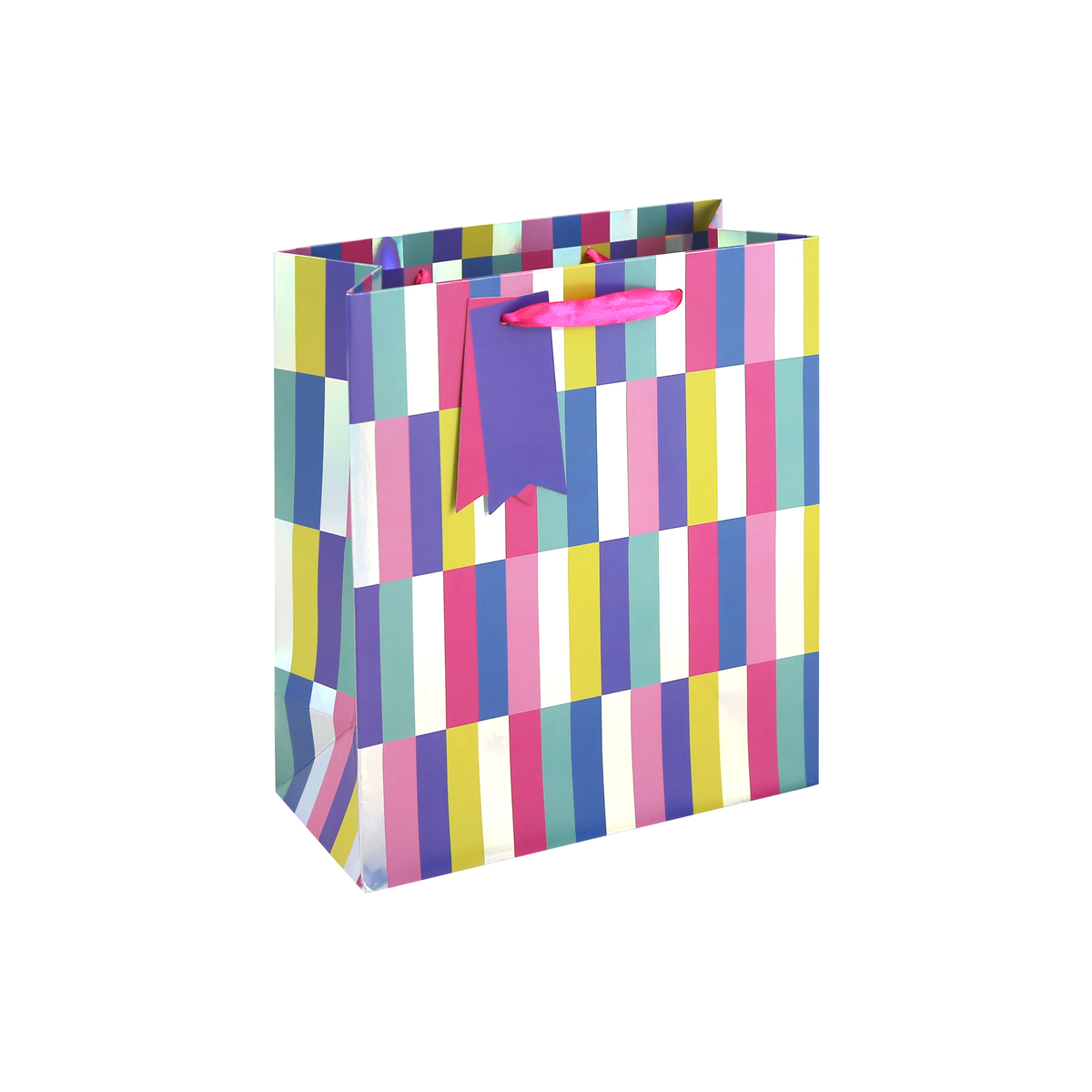 6pk Gift Bag Holo Stripes Medium - Tiger Feet Ireland