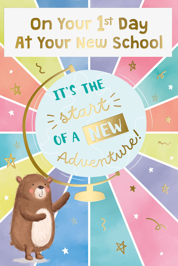 6pk Cards C75 1st Day At New School - Tiger Feet Ireland