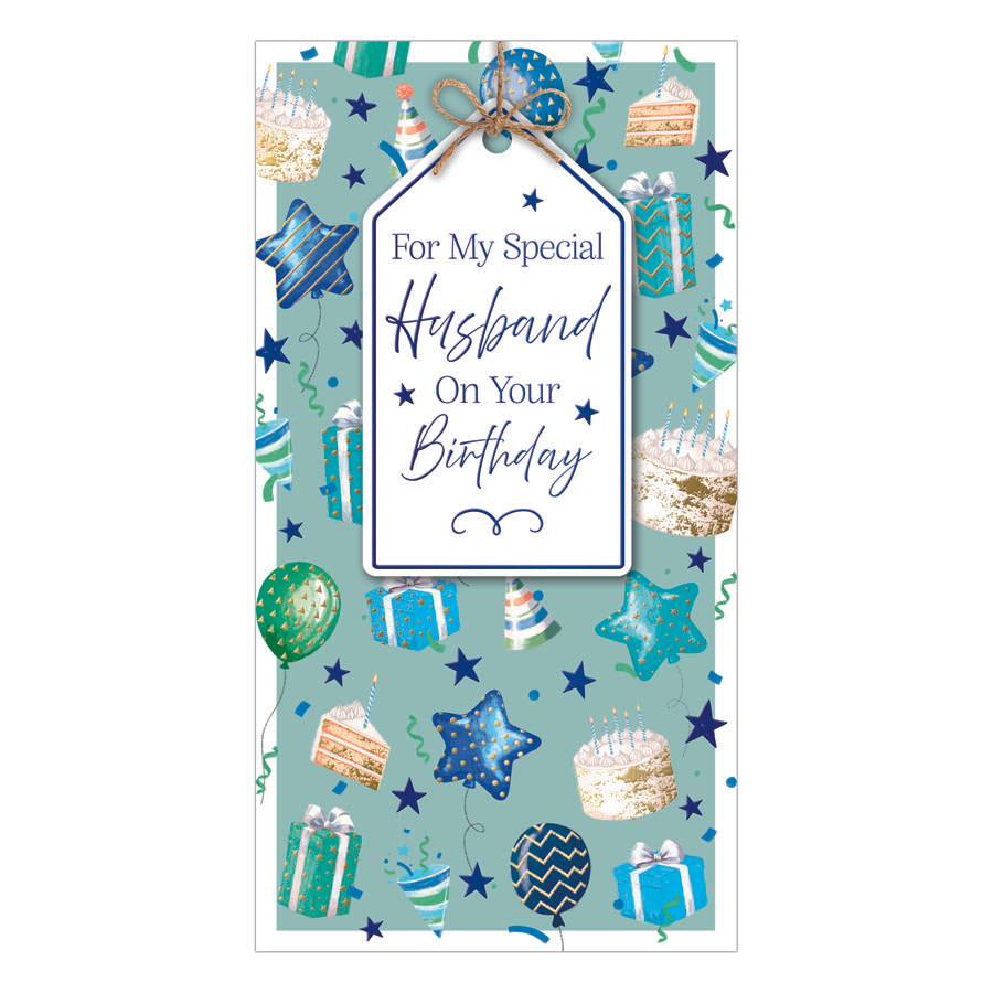 6pk Cards C55 Birthday Husband - Tiger Feet Ireland