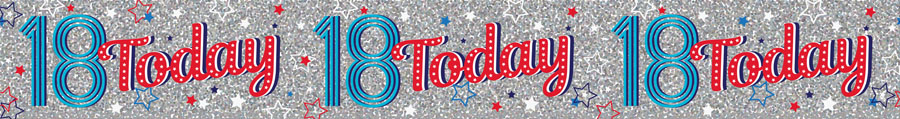 6pk Banners Birthday Age 18 - Tiger Feet Ireland