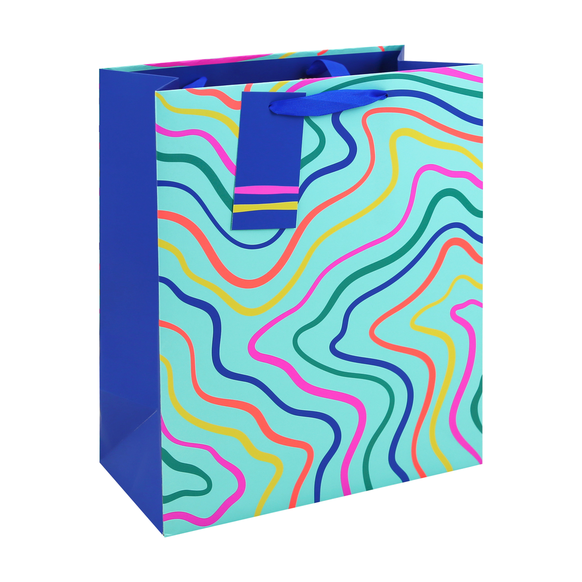 6pk Gift Bag Neon Wave Large - Tiger Feet Ireland