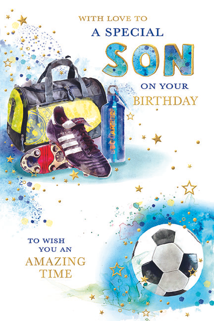 6pk Cards C75 Birthday Son - Tiger Feet Ireland