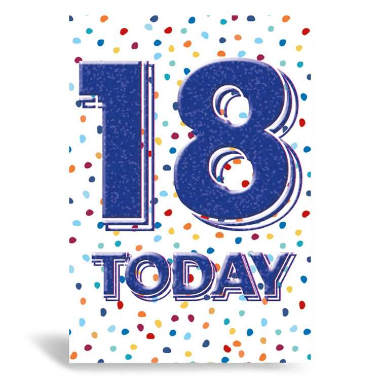 6pk Cards C50 Birthday Age 18 - Tiger Feet Ireland