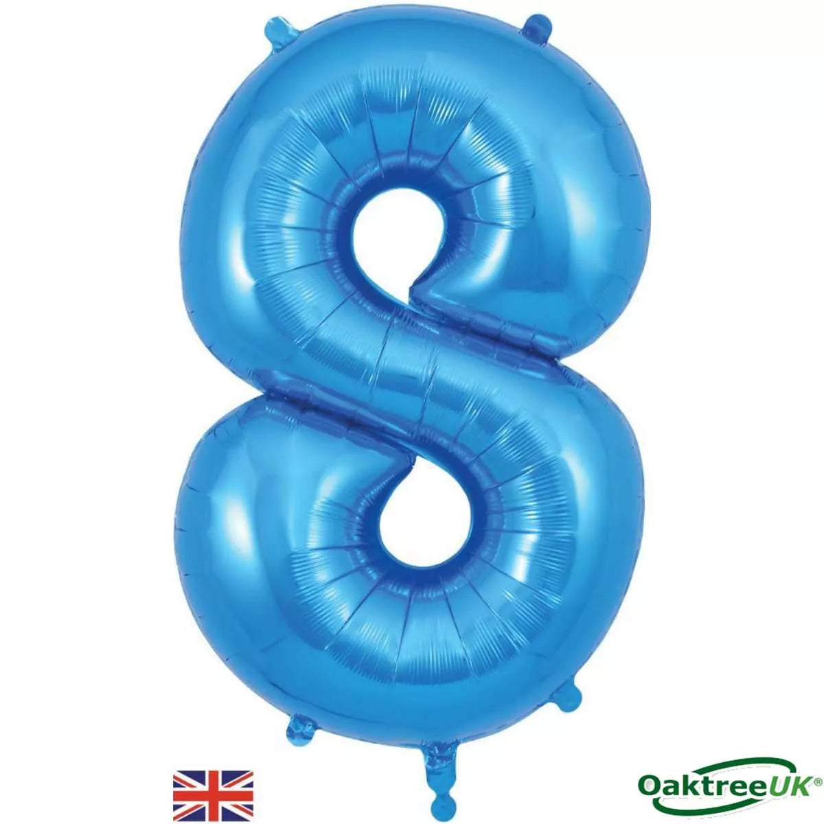 Foil Balloon 34" Big Number Blue - Tiger Feet Ireland