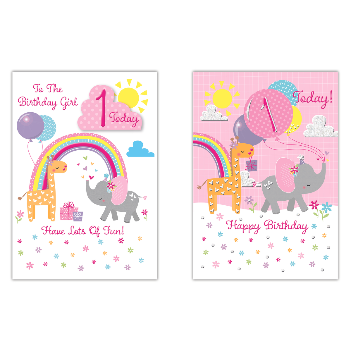 12pk Cards C50 Birthday Age 1 - Tiger Feet Ireland