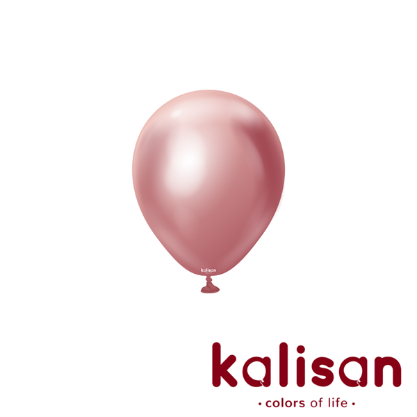 100ct Latex Balloon 5" Mirror Pink Kalisan - Tiger Feet Ireland
