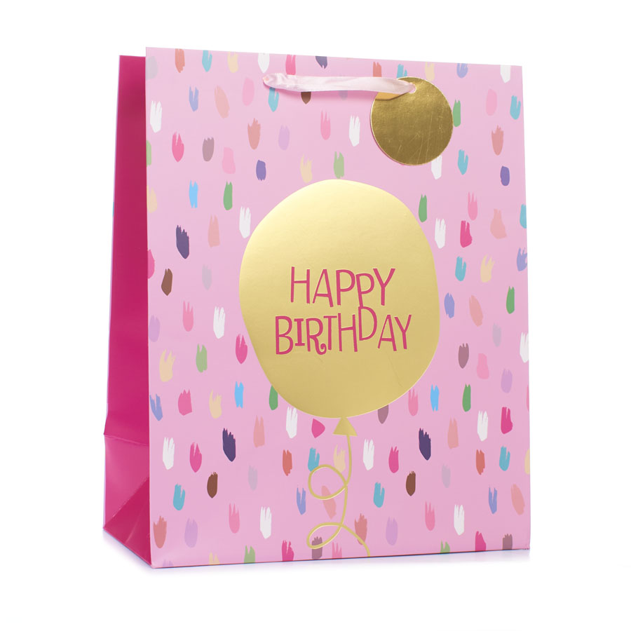 6pk Medium Portrait Gift Bags Balloon - Tiger Feet Ireland