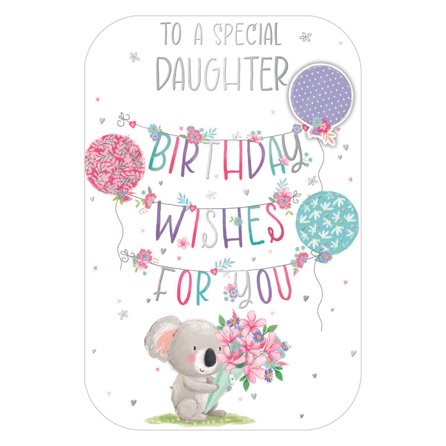 6pk Cards C75 Birthday Daughter - Tiger Feet Ireland
