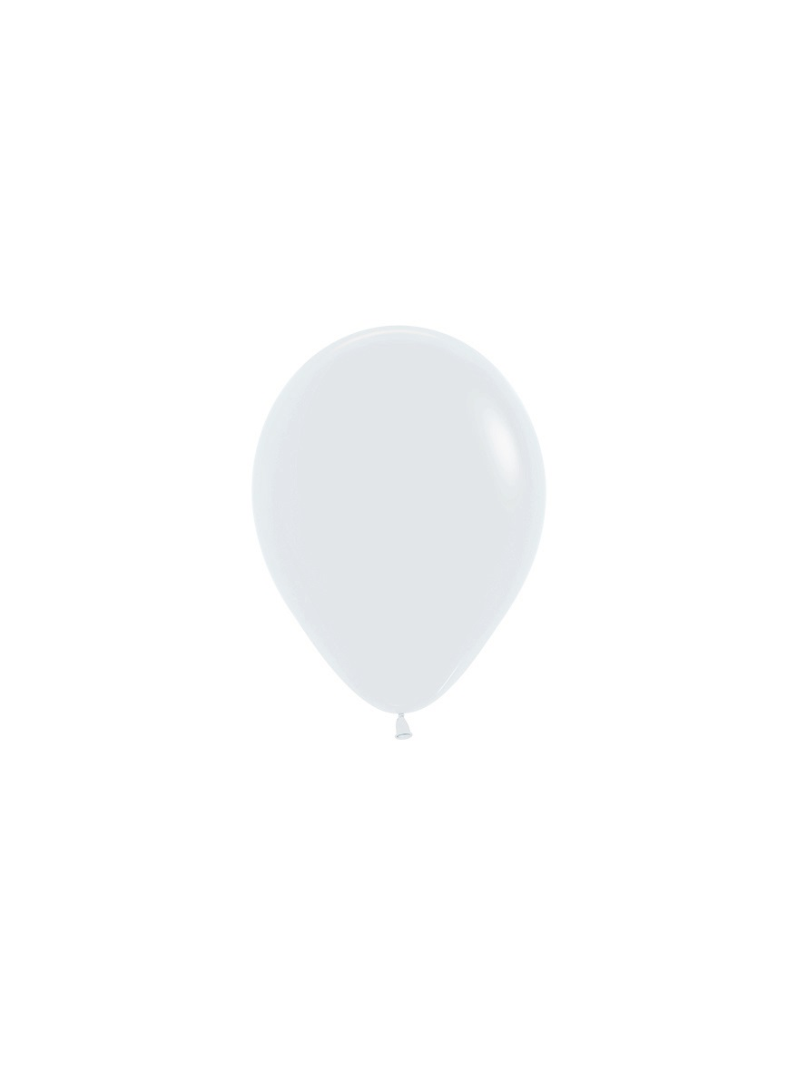 50ct Latex Balloon 5in White Sempertex - Tiger Feet Ireland