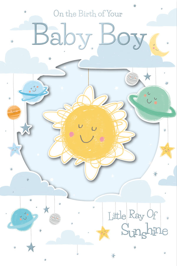 6pk Cards C75 Birth Congratulations - Tiger Feet Ireland