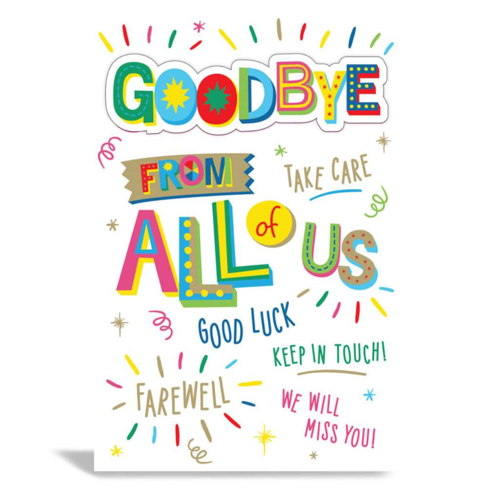 6pk Cards C75 Goodbye From All Of Us - Tiger Feet Ireland