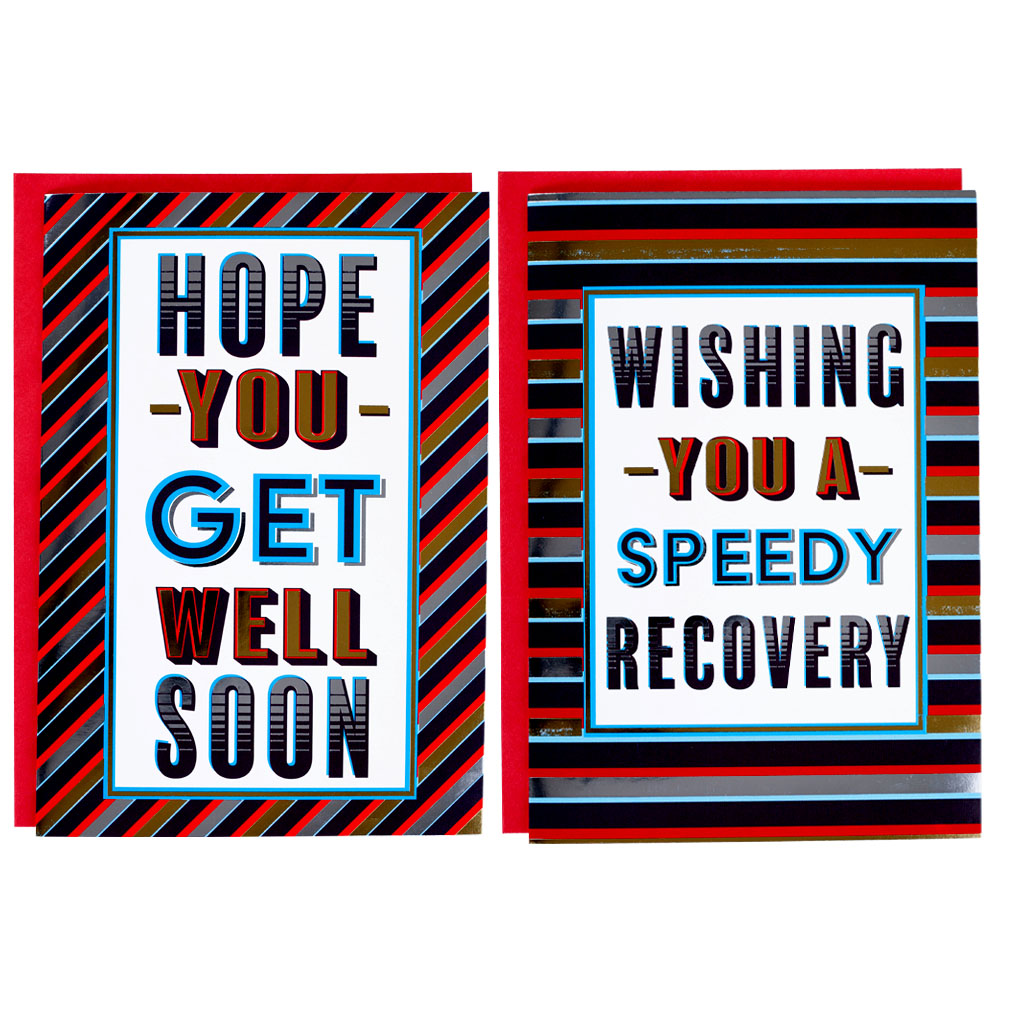 12pk Cards C50 Get Well - Tiger Feet Ireland