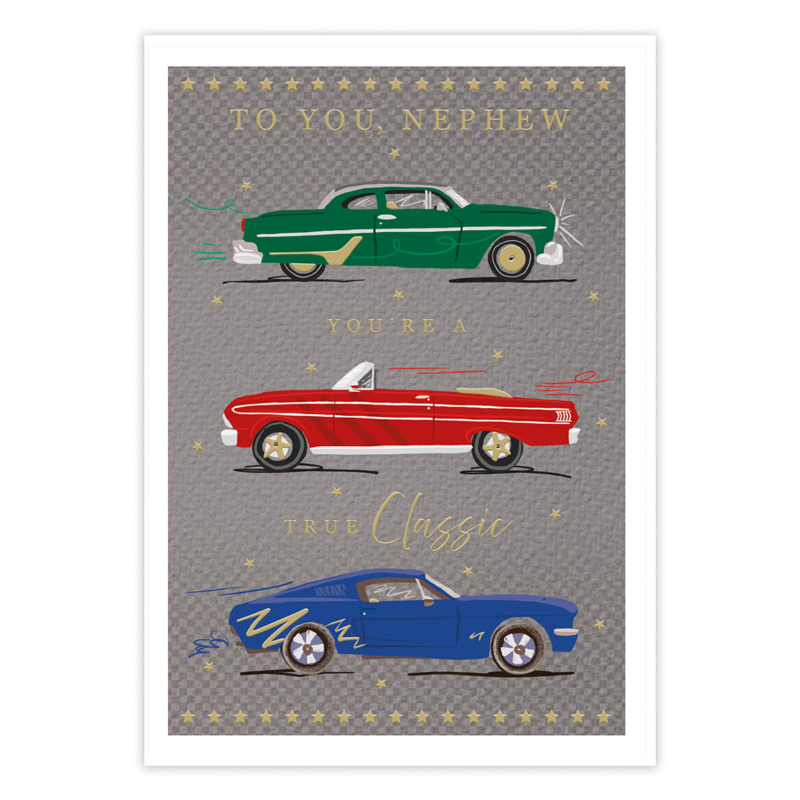 6pk Cards C90 Birthday Nephew - Tiger Feet Ireland