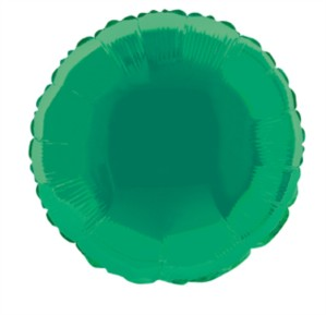 Foil Balloon 18" Round Green - Tiger Feet Ireland