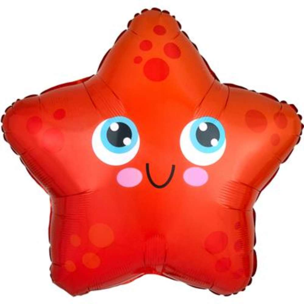 Foil Balloon 18" Star Starfish - Tiger Feet Ireland