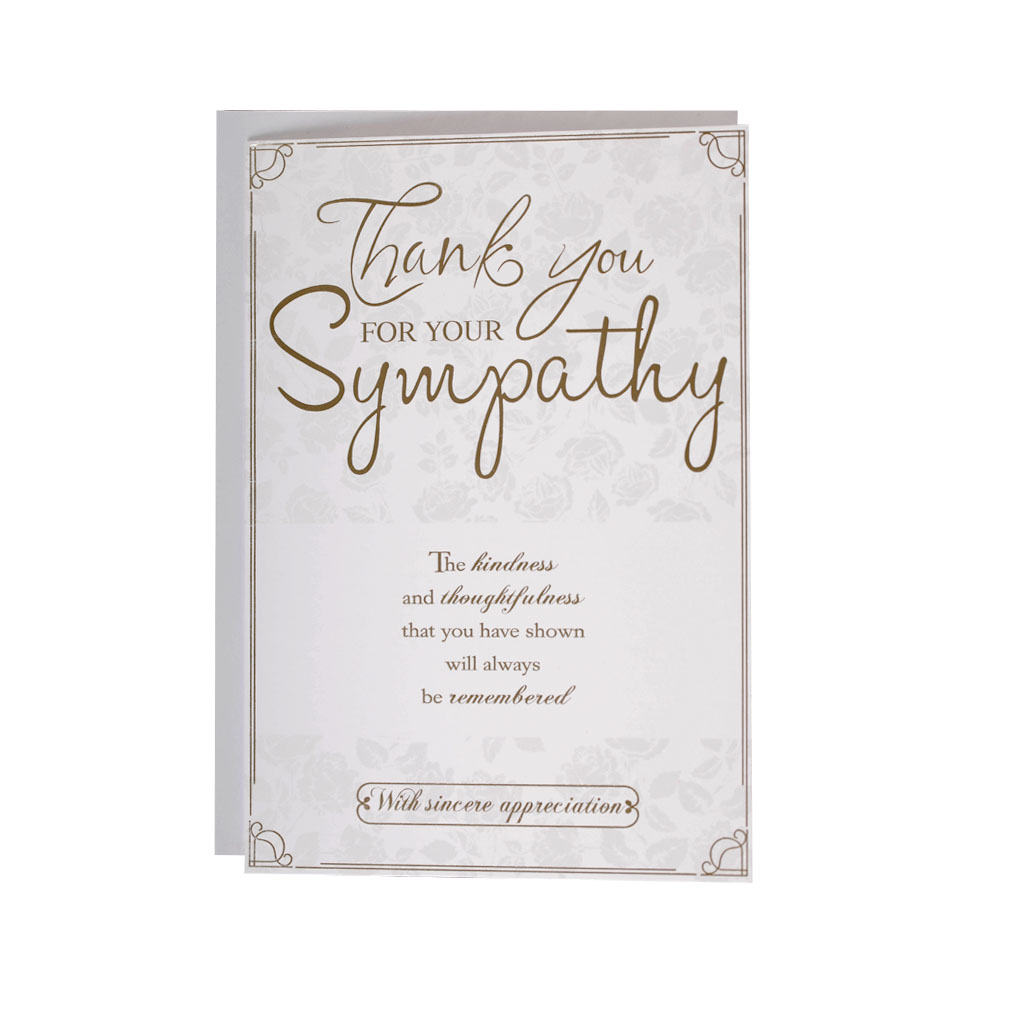 6pk Cards C50 Thank You for your Sympathy - Tiger Feet Ireland