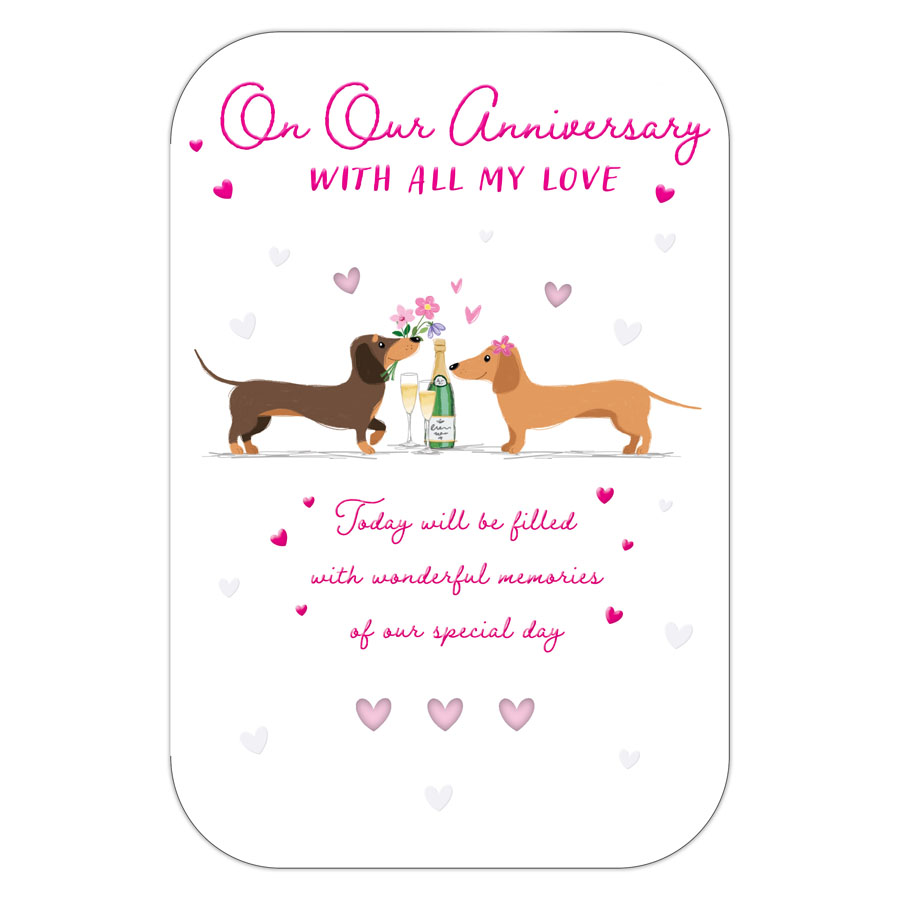 6pk Cards C75 Our Anniversary - Tiger Feet Ireland