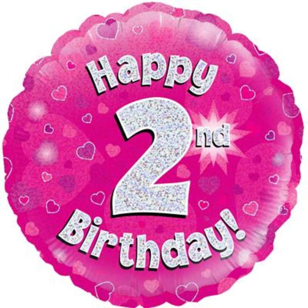 Foil Balloon 18" Round Age 2 - Tiger Feet Ireland