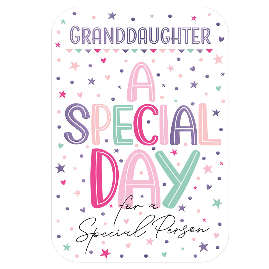 6pk Cards C50 Birthday Granddaughter - Tiger Feet Ireland