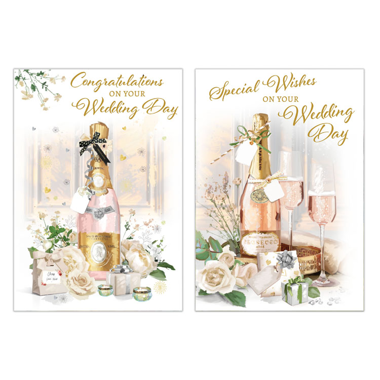 12pk Cards C50 Wedding Day - Tiger Feet Ireland