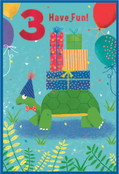 6pk Cards C50 3rd Birthday - Tiger Feet Ireland