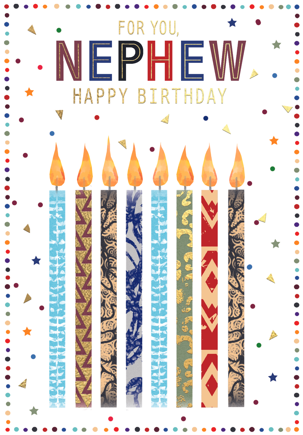 6pk Cards C50 Birthday Nephew - Tiger Feet Ireland