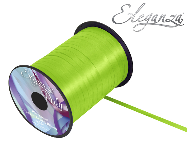 Eleganza Curl Rbbn 5mmx500ydsLime Green - Tiger Feet Ireland