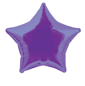 Foil Balloon 20" Star Deep Purple - Tiger Feet Ireland