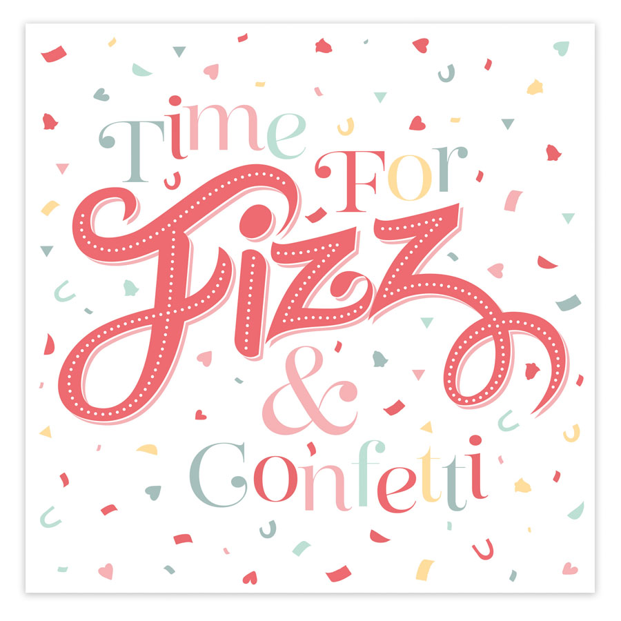6pk Cards Square Wedding Day - Tiger Feet Ireland
