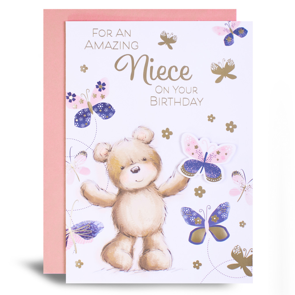 6pk Cards C90 Birthday Niece - Tiger Feet Ireland