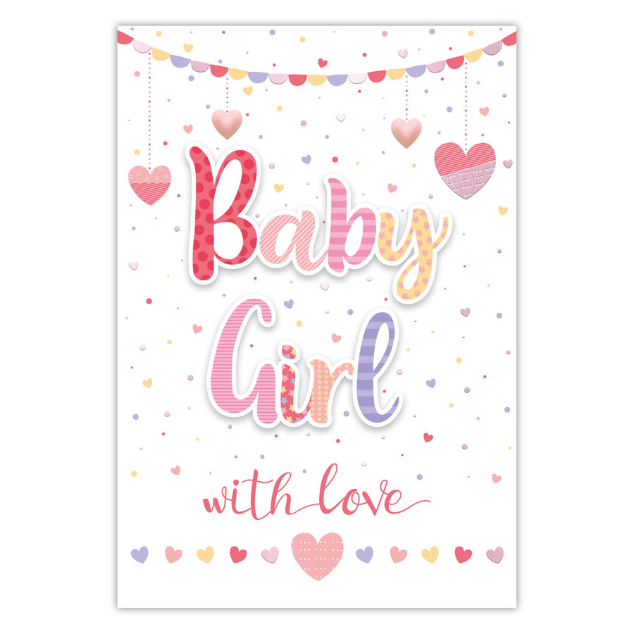 6pk Cards C50 Baby Girl - Tiger Feet Ireland